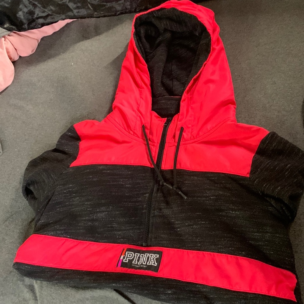 Neon pink Victoria’s Secret hoodie